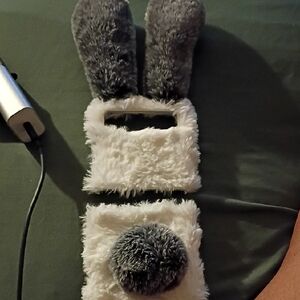 Gray and White Furry Bunny Razr 2023 Phone Case